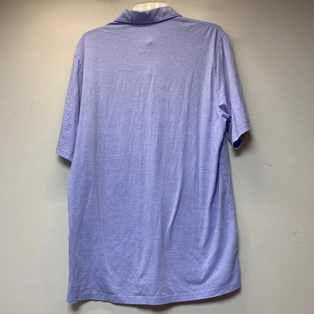 Criquet Polo Shirt Mens Large Lavender Excellent Pima Cotton Stretch Pocket